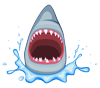 animated gif of shark game piece